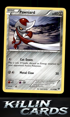 Pawniard 81/146 Pokemon Common XY Base Set Card NM