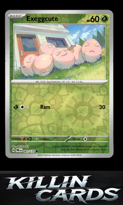 Reverse Holofoil Exeggcute 001/131 Pokemon Common SV: Prismatic Evolutions Card