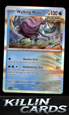 Walking Wake 063/167 Pokemon Rare SV06: Twilight Masquerade Card NM