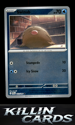 Reverse Holofoil Swinub 023/094 Pokemon Common ME02: Phantasmal Flames Card NM