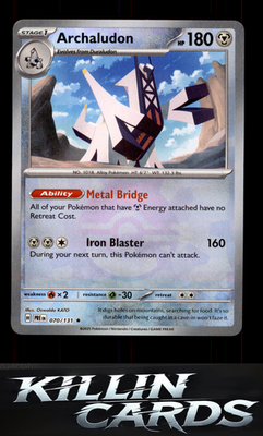 Archaludon 070/131 Pokemon Rare SV: Prismatic Evolutions Card NM