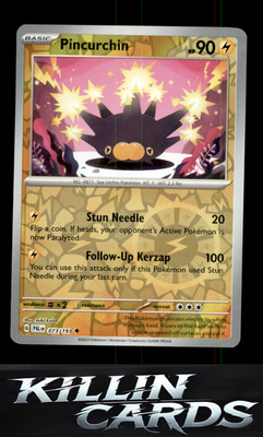 Reverse Holofoil Pincurchin - 073/193 073/193 Pokemon Uncommon SV02: Paldea Evol