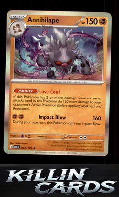 Annihilape 092/182 Pokemon Rare SV10: Destined Rivals Card NM