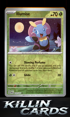 Reverse Holofoil Illumise 010/167 Pokemon Common SV06: Twilight Masquerade Card