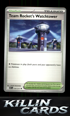 Team Rocket's Watchtower 210/217 Pokemon Uncommon ME: Ascended Heroes Card NM