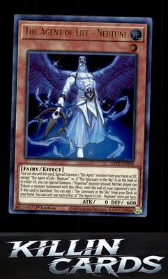 1st Edition The Agent of Life - Neptune GFP2-EN008 YuGiOh Ultra Rare Ghosts From