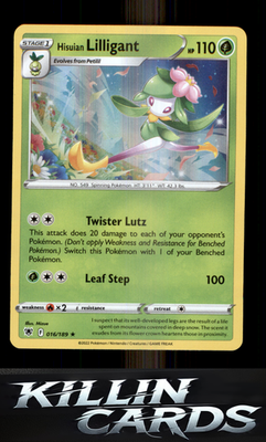 Hisuian Lilligant 016/189 Pokemon Holo Rare SWSH10: Astral Radiance Card NM