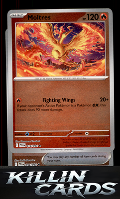 Reverse Holofoil Moltres 014/094 Pokemon Holo Rare ME02: Phantasmal Flames Card