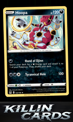 Hoopa 122/196 Pokemon Rare SWSH11: Lost Origin Card NM