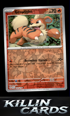 Reverse Holofoil Growlithe - 030/198 030/198 Pokemon Common SV01: Scarlet & Viol