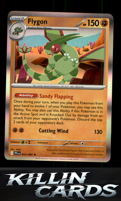 Flygon - 053/094 053/094 Pokemon Rare ME02: Phantasmal Flames Card NM