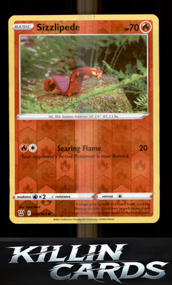 Sizzlipede 029/163 Pokemon Common SWSH05: Battle Styles Card NM
