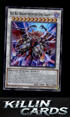 1st Edition Hot Red Dragon Archfiend King Calamity SDCK-EN047 YuGiOh Super Rare