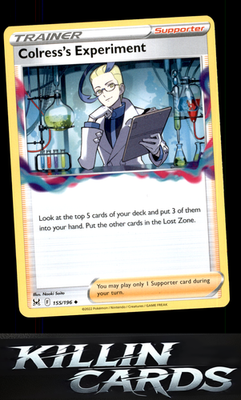 Colress's Experiment 155/196 Pokemon Uncommon SWSH11: Lost Origin Card NM