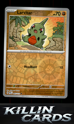 Reverse Holofoil Larvitar 047/131 Pokemon Common SV: Prismatic Evolutions Card N