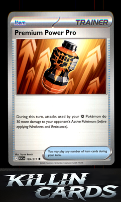 Premium Power Pro 199/217 Pokemon Uncommon ME: Ascended Heroes Card NM