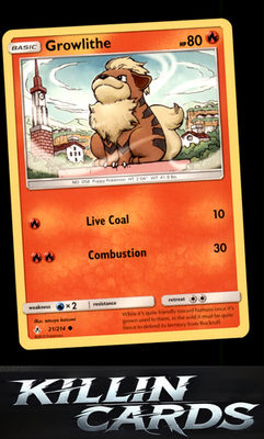 Growlithe 21/214 Pokemon Common SM - Unbroken Bonds Card NM