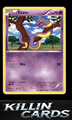 Ekans 47/146 Pokemon Common XY Base Set Card LP