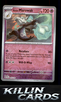 Reverse Holofoil Alolan Marowak 057/159 Pokemon Uncommon SV09: Journey Together