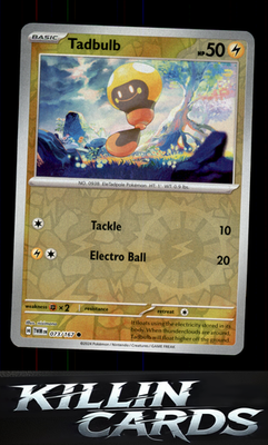 Reverse Holofoil Tadbulb 073/167 Pokemon Common SV06: Twilight Masquerade Card N