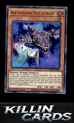 1st Edition Infernoid Decatron BROL-EN081 YuGiOh Ultra Rare Brothers of Legend C