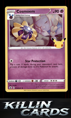 Cosmoem 014/025 Pokemon Holo Rare Celebrations Card NM
