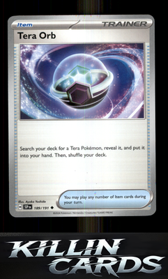 Tera Orb 189/191 Pokemon Uncommon SV08: Surging Sparks Card NM