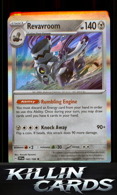 Revavroom 142/198 Pokemon Rare SV01: Scarlet & Violet Base Set Card NM
