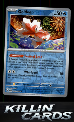 Reverse Holofoil Goldeen 020/131 Pokemon Common SV: Prismatic Evolutions Card NM