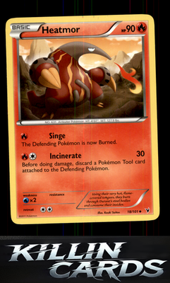 Heatmor 18/101 Pokemon Uncommon Noble Victories Card NM