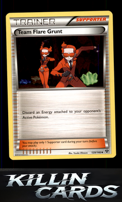 Team Flare Grunt 129/146 Pokemon Uncommon XY Base Set Card LP