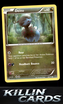 Deino 84/114 Pokemon Common XY - Steam Siege Card LP