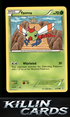 Yanma 4/124 Pokemon Common Dragons Exalted Card LP