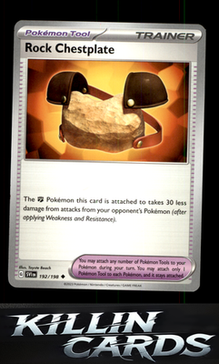 Rock Chestplate 192/198 Pokemon Uncommon SV01: Scarlet & Violet Base Set Card NM