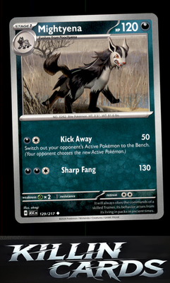 Mightyena - 129/217 129/217 Pokemon Uncommon ME: Ascended Heroes Card NM