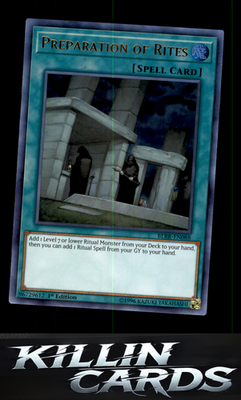 1st Edition Preparation of Rites BLRR-EN088 YuGiOh Ultra Rare Battles of Legend: