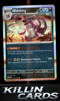 Nidoking - 034/165 034/165 Pokemon Rare SV: Scarlet & Violet 151 Card NM
