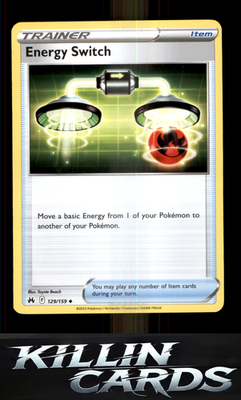 Energy Switch 129/159 Pokemon Uncommon SWSH: Crown Zenith Card NM