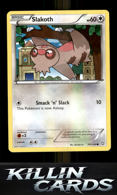 Slakoth 101/124 Pokemon Common Dragons Exalted Card NM