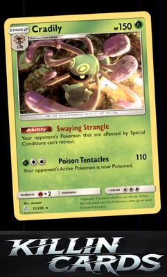 Cradily 11/236 Pokemon Rare SM - Cosmic Eclipse Card NM