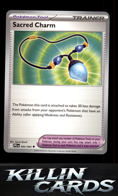 Sacred Charm - 093/094 093/094 Pokemon Uncommon ME02: Phantasmal Flames Card NM