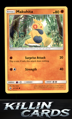 Makuhita 67/149 Pokemon Common SM Base Set Card NM