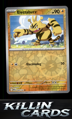 Reverse Holofoil Electabuzz 068/182 Pokemon Common SV10: Destined Rivals Card NM