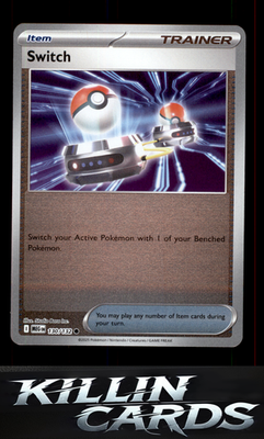 Reverse Holofoil Switch 130/132 Pokemon Common ME01: Mega Evolution Card NM