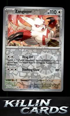 Reverse Holofoil Zangoose - 147/198 147/198 Pokemon Uncommon SV01: Scarlet & Vio