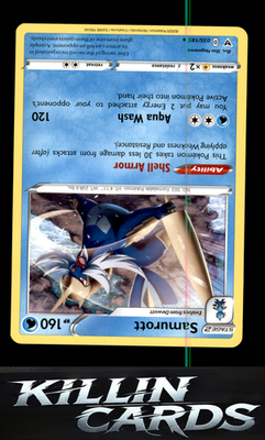 Samurott 035/185 Pokemon Rare SWSH04: Vivid Voltage Card LP
