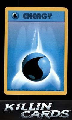 Water Energy 102/102 Pokemon Common Base Set Card LP