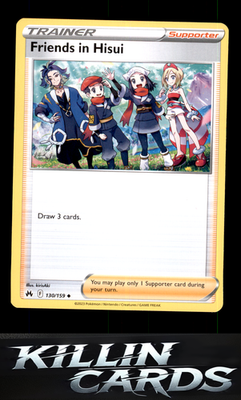 Friends in Hisui 130/159 Pokemon Uncommon SWSH: Crown Zenith Card NM
