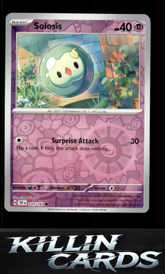 Reverse Holofoil Solosis 070/162 Pokemon Common SV05: Temporal Forces Card NM
