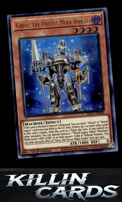 1st Edition Girsu, the Orcust Mekk-Knight MP21-EN056 YuGiOh Ultra Rare 2021 Tin